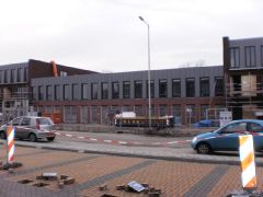 Gevel met pvc + roeven zink-look te bergen op Zoom