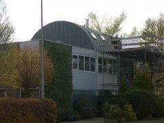 Opbouw woning pvc+roeven (zink-look)